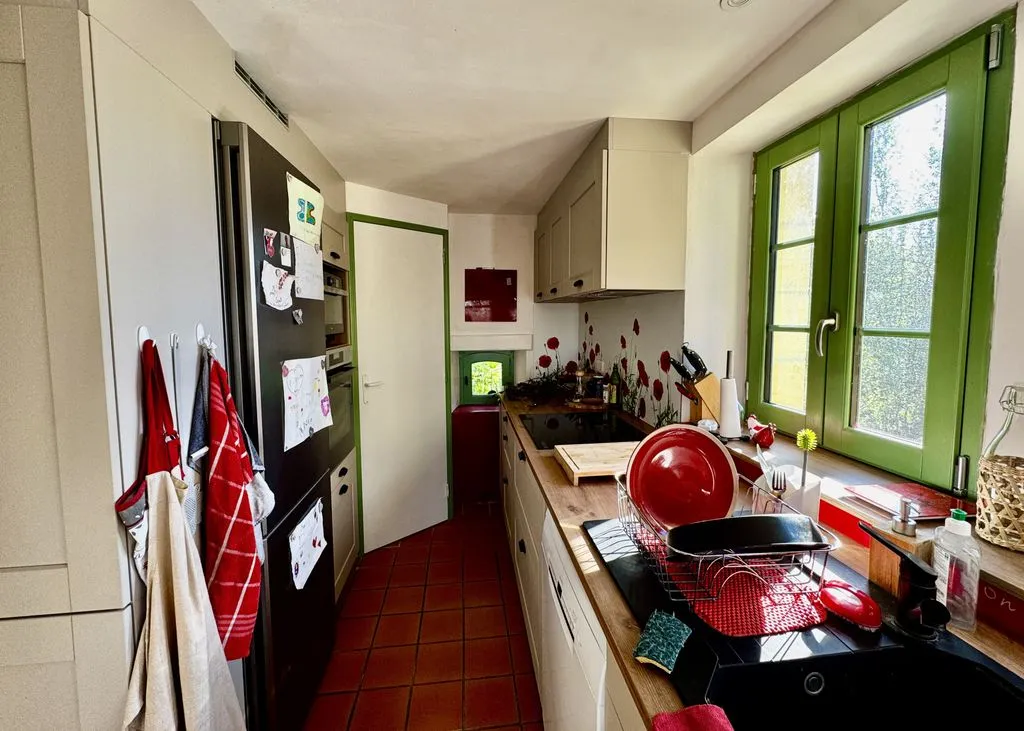 Köök - Luxury House with Pool in Saint-André-d'Allas