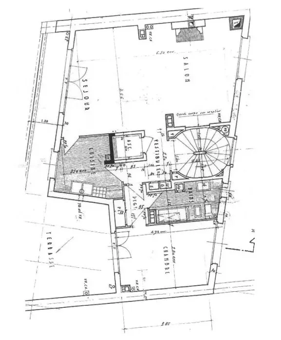 Plaan - Pied-à-Terre with Terraces in Paris 16th