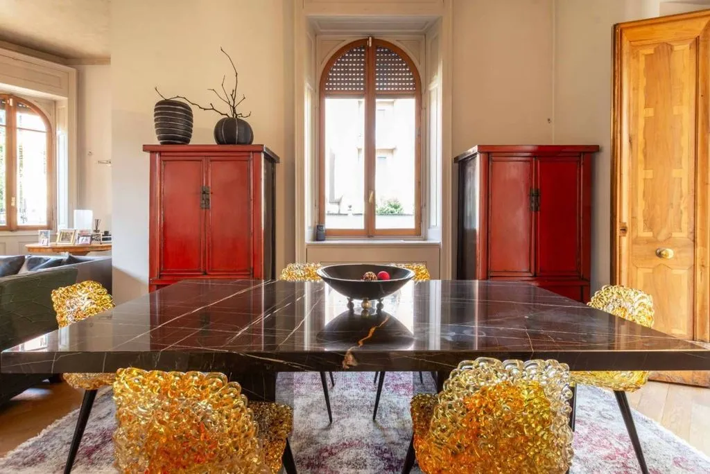 Dining Room - 1920s Villa with Garden in Vigevano Centre