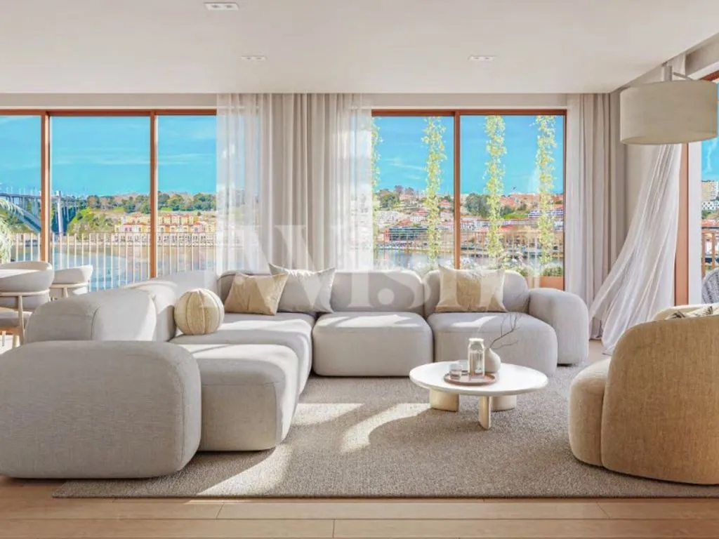 Séjour - Luxury T4 with River View in Vila Nova de Gaia