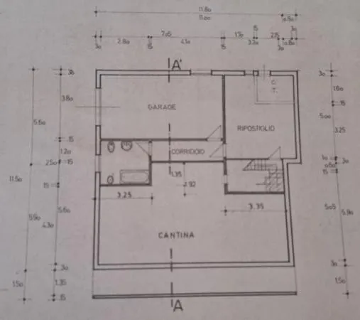 Plan - Significant Villa with Garden in Ravenna