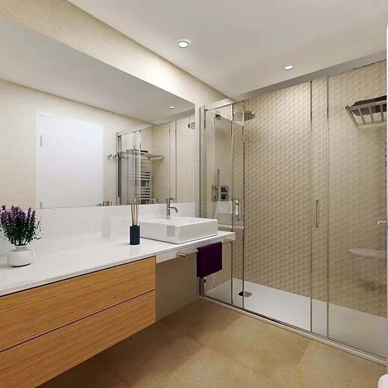 Salles de bain - Contemporary Flat with City Views in Barcelona