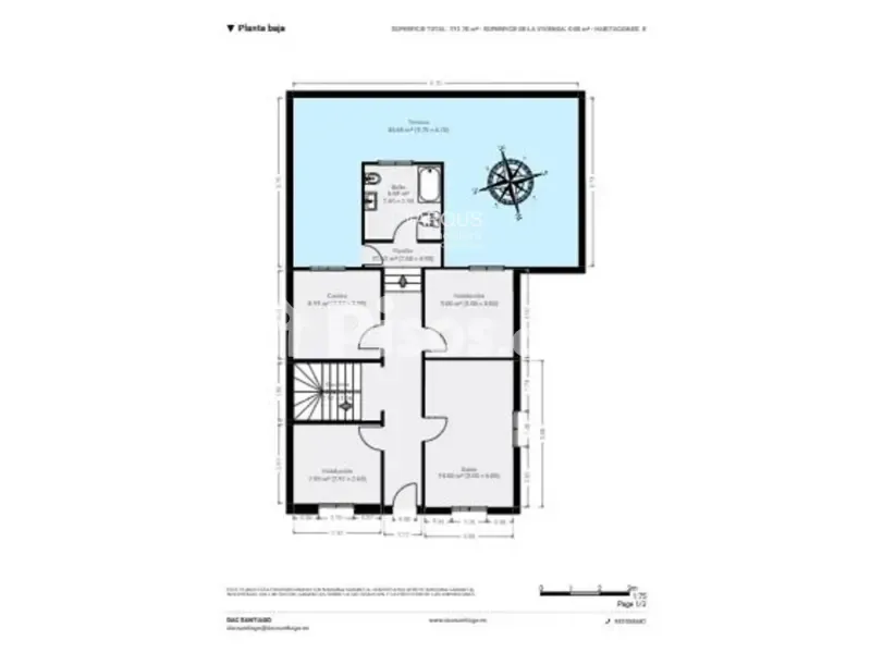 Plan - Chalet with Garden in Rianxo