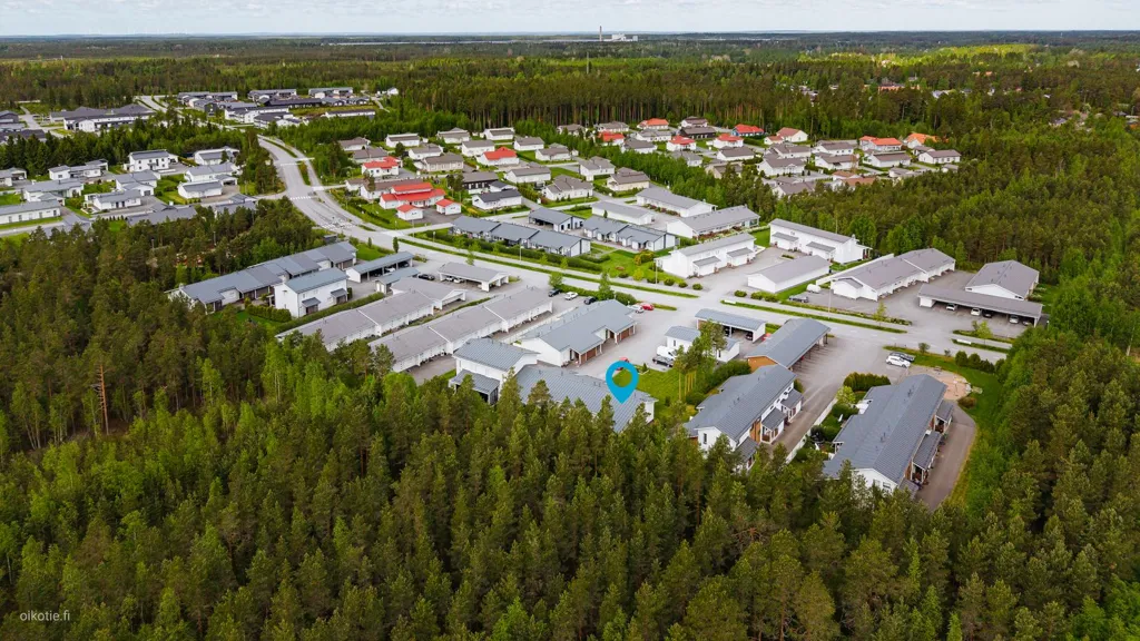 Õhuvaade - Modern Studio with Sauna in Seinäjoki