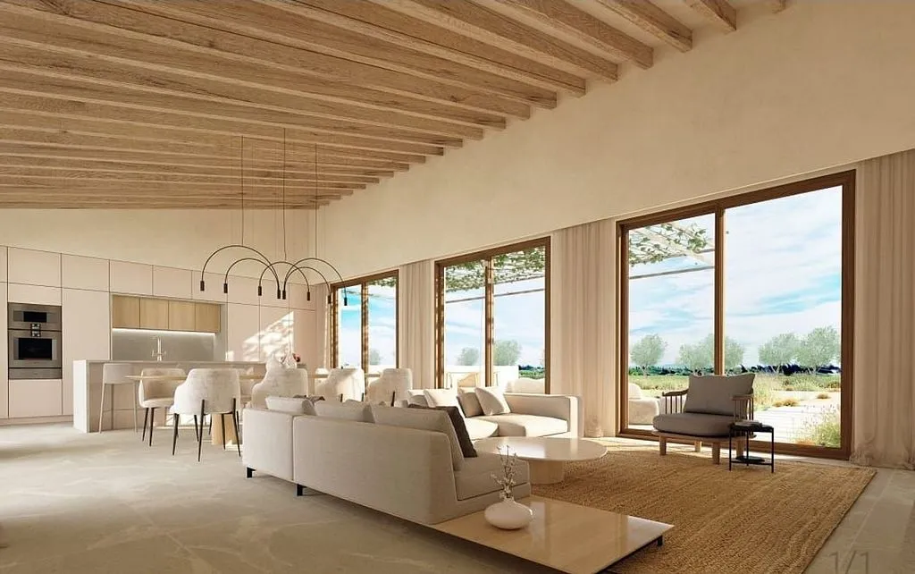 Séjour - Contemporary Chalet with Pool in Consell