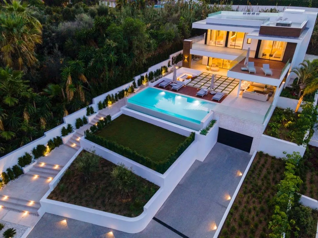 Vue aérienne - Luxury Villa with Infinity Pool in Nueva Andalucia