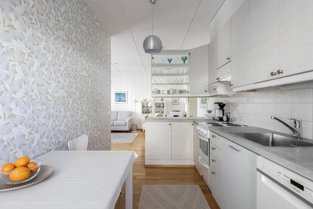Cucina - 2-Bedroom Apartment with Sauna in Karjaranta
