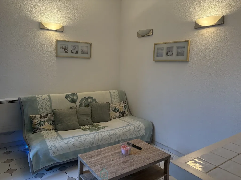 Séjour - Appartement avec Terrasse au Cœur de Cabourg