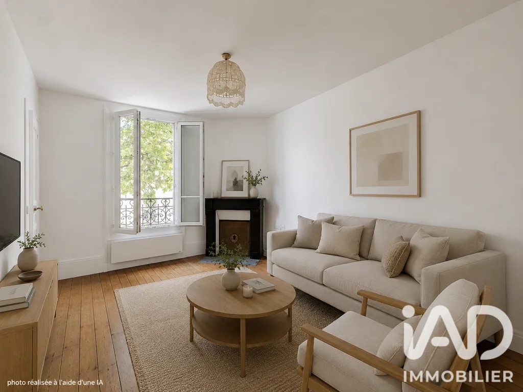 Soggiorno - Bright 3-Piece Flat with Double Exposure in Courbevoie