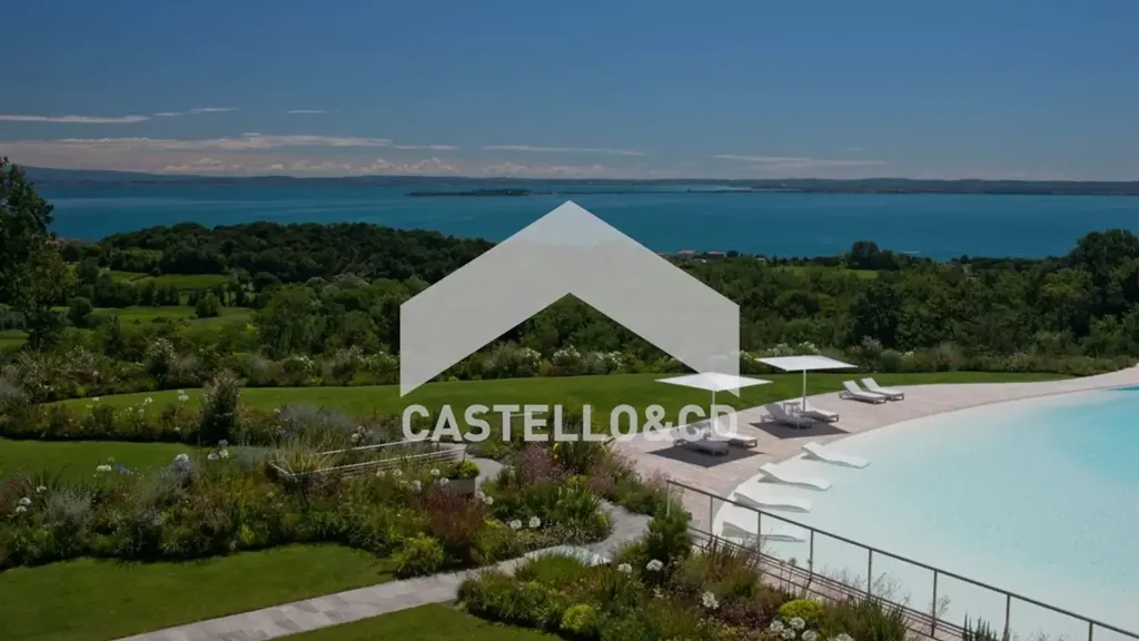 Vue aérienne - Luxury Villa with Private Pool in Padenghe Sul Garda