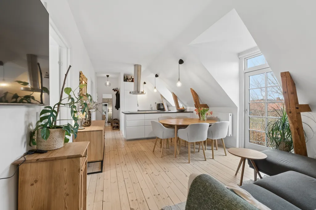 Soggiorno - Characterful Flat with Large Windows in Fredensborg