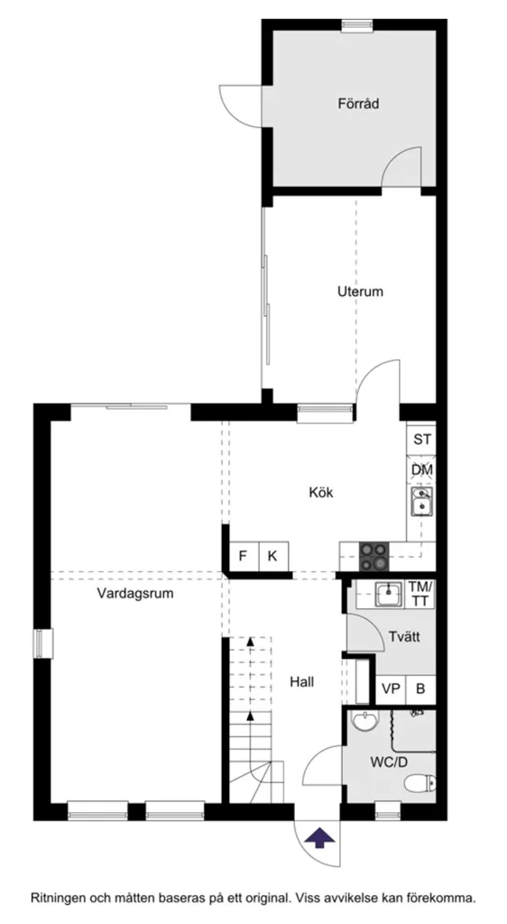 Plan - Terraced House with Balcony in Åhus