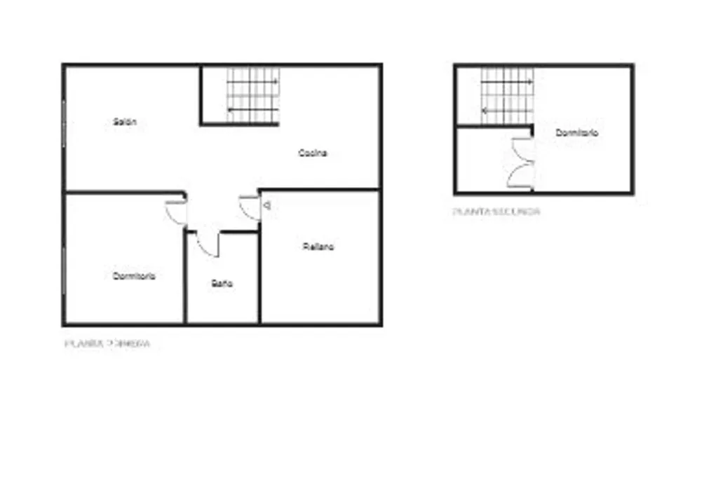 Plan - Renovated Duplex with Terrace in Caspe