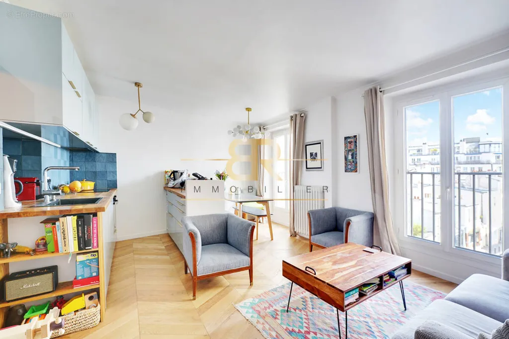 Appartement 3 pièces à Paris-18e