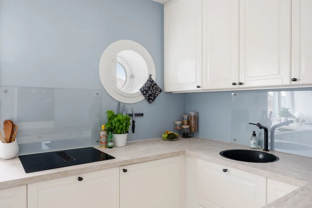 Cuisine - Loft Apartment with Balcony in Rodeløkka