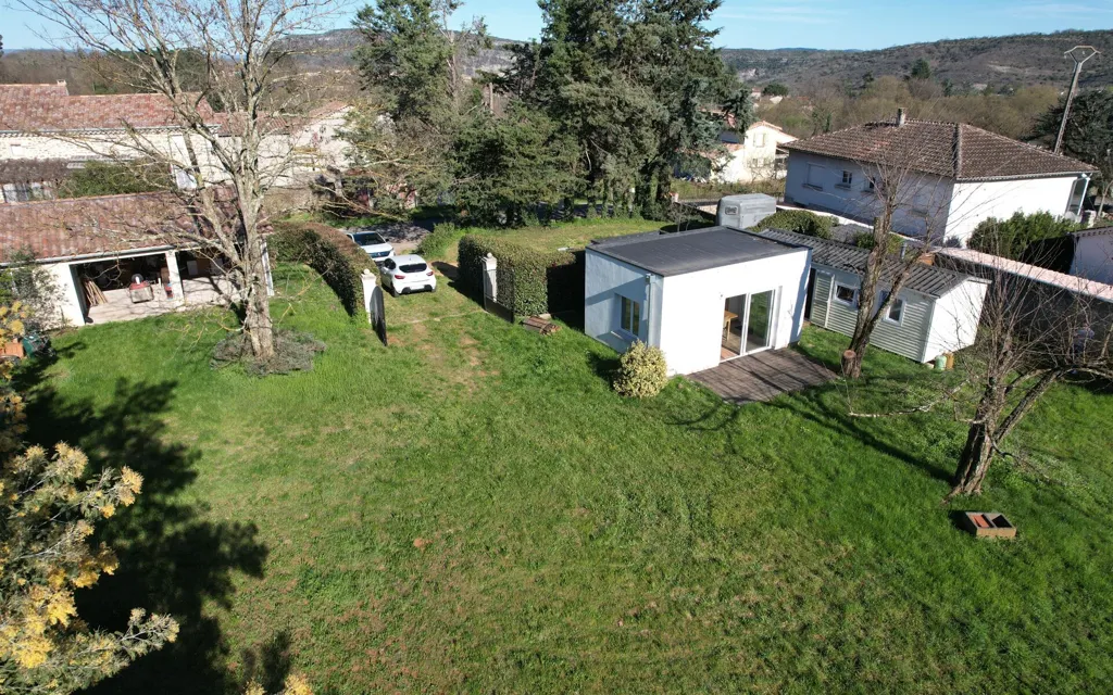Vista aerea - Tiny House with Constructible Land in Laurac-en-Vivarais