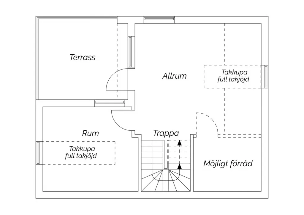 Floor Plan - Modern Parhouse with Terrace in Vega