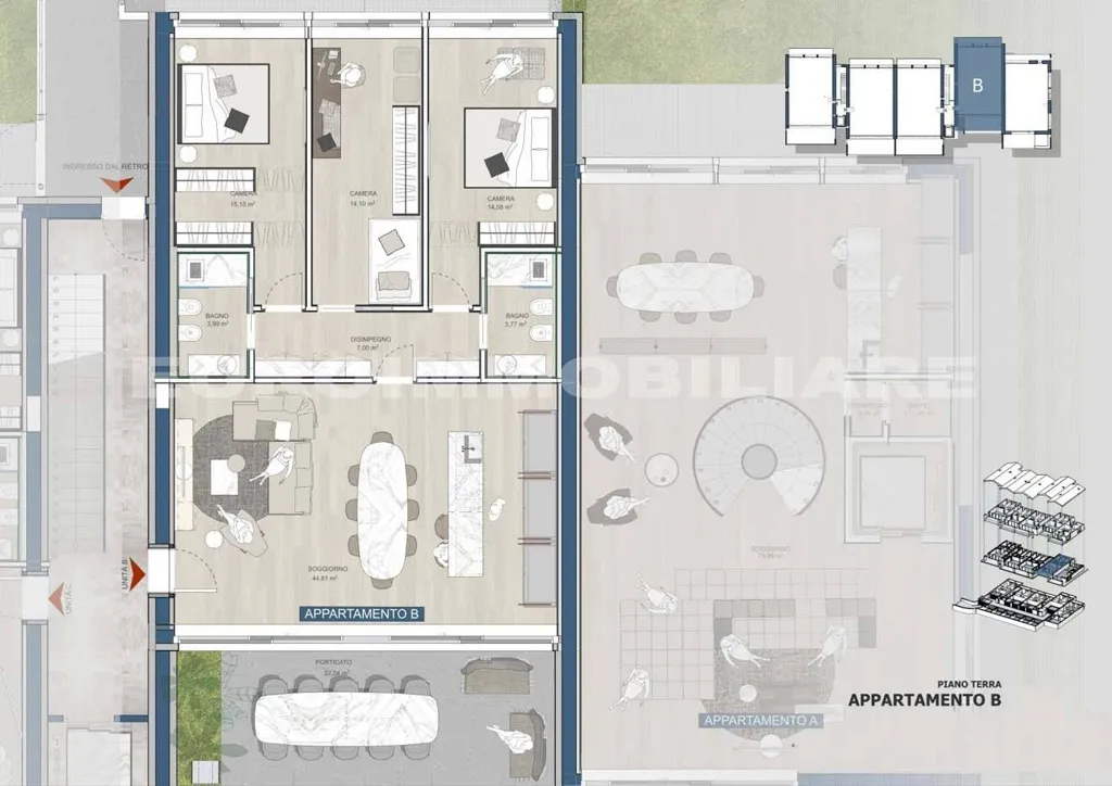 Floor Plan - Luxury Flat with Private Garden in Cellatica