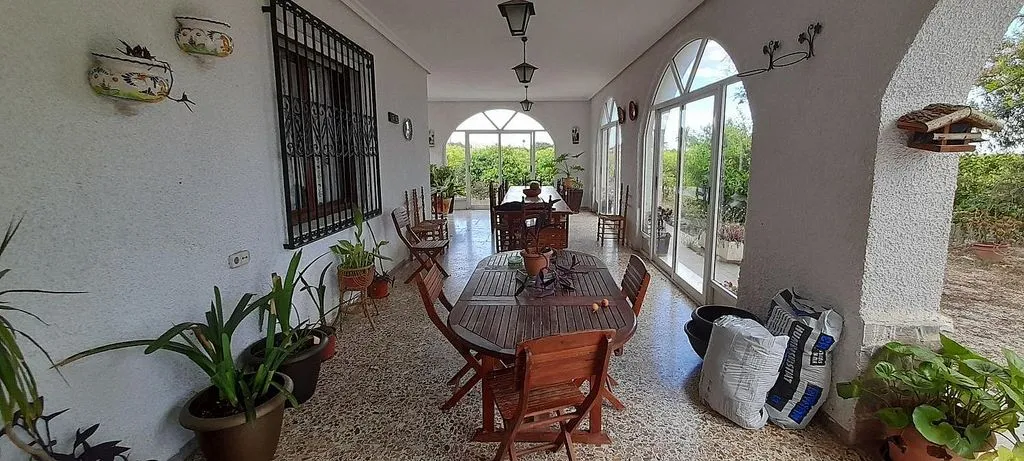 Terrasse - Chalet with Garden and Air Conditioning in Elche