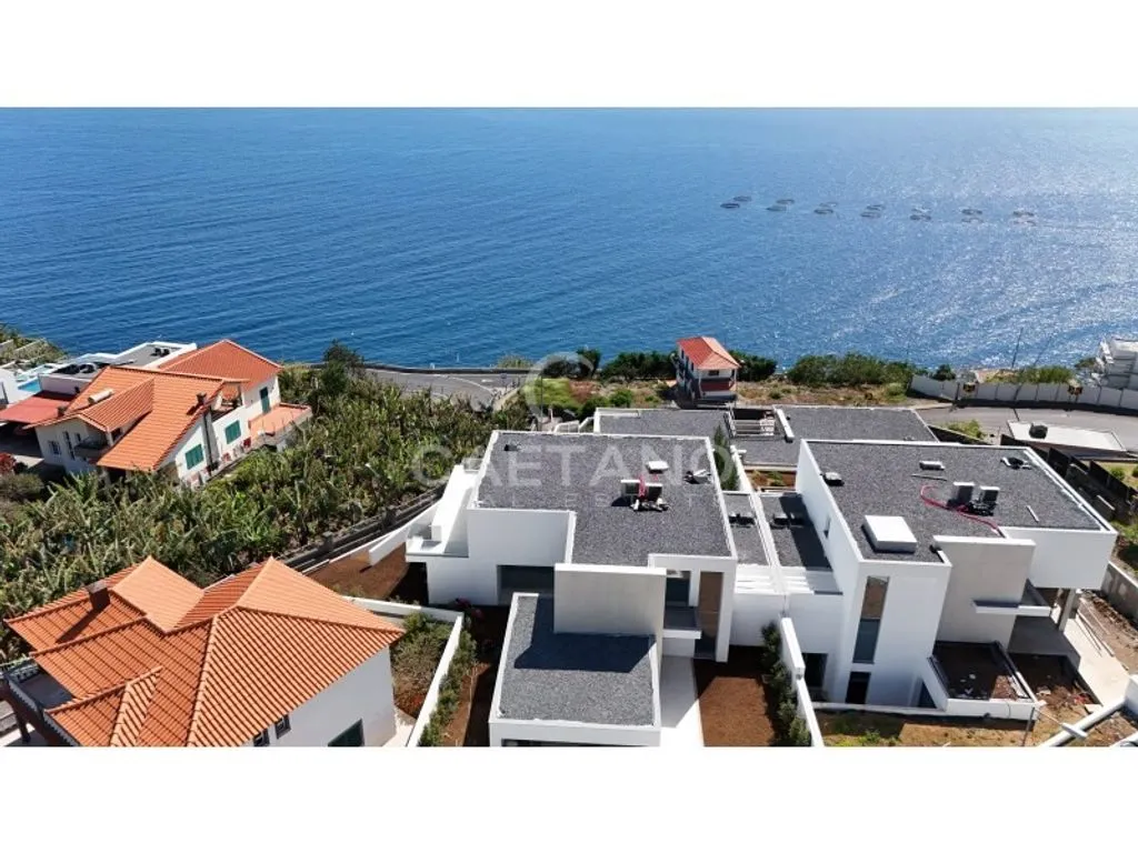 Vue aérienne - Contemporary Villa with Ocean View in Calheta, Madeira