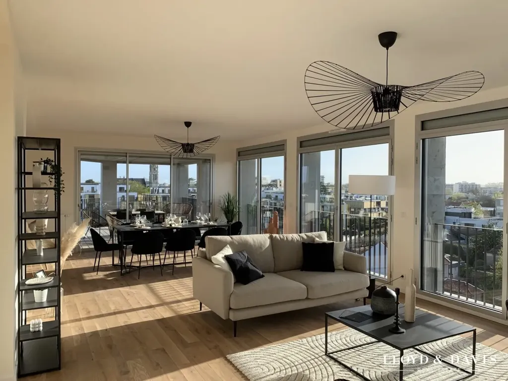 Séjour - Appartement d'Exception avec Terrasses à Bordeaux