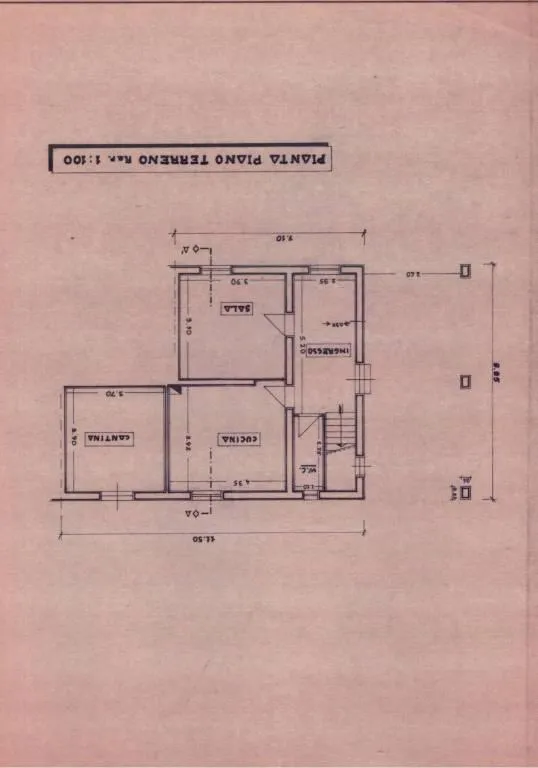 Plan - Terraced House with Garden in Vinci