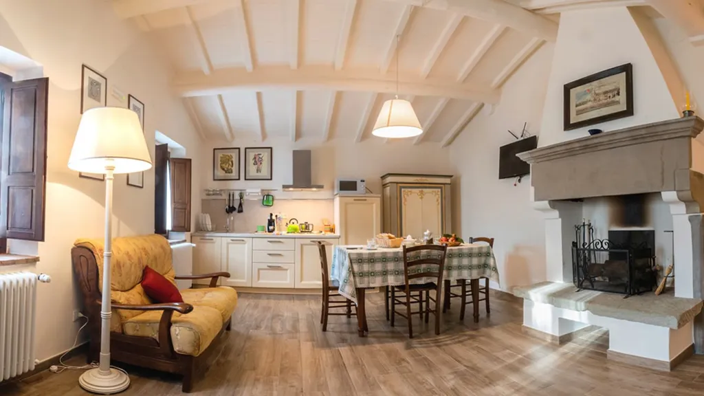 Sala da pranzo - Historic Hamlet with Pool in Anghiari