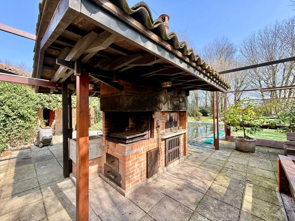 Terrazza - Rustico storico con piscina a Cappella De' Picenardi