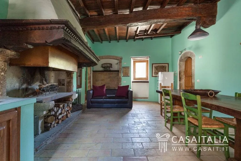 Söögituba - Restored Castle Resort with Mountain Views, Spoleto