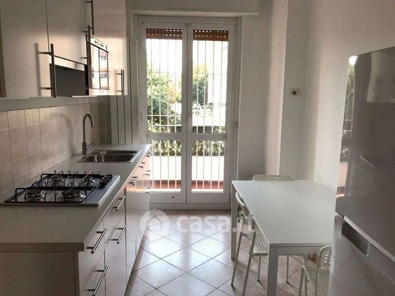 Kitchen - Modern Studio with Balcony in Milan