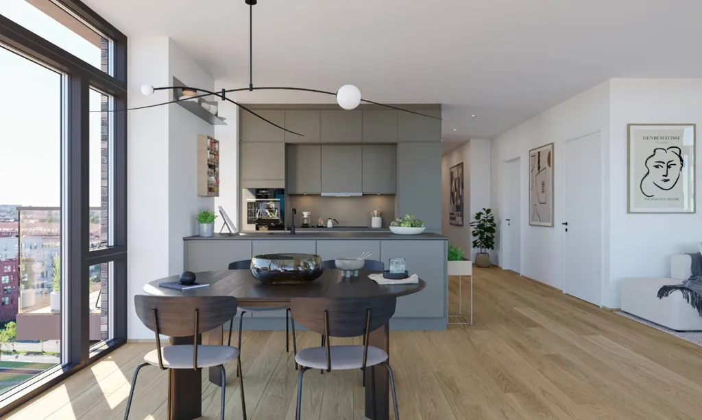 Salle à manger - Apartment with Limfjord View in Aalborg