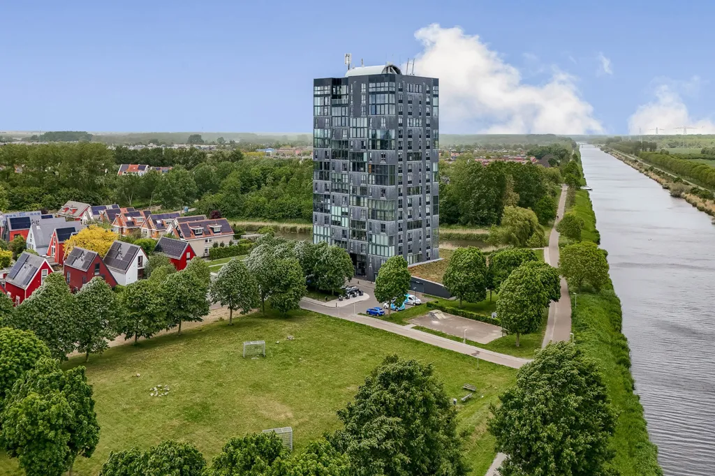Vue aérienne - Modern Maisonnette with Panoramic View in Almere