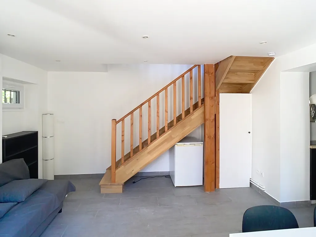 Living Room - Restored 2-Bedroom House with Terrace in Versailles