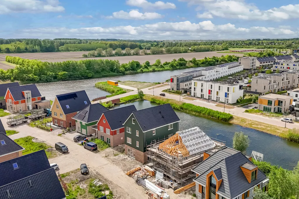 Vue aérienne - Spacious New Build House with Garden in Lelystad