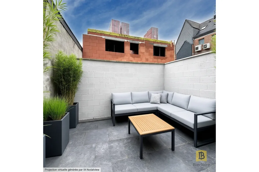 Jardin - Maison Récemment Construite avec Terrasse à Saint-Ghislain