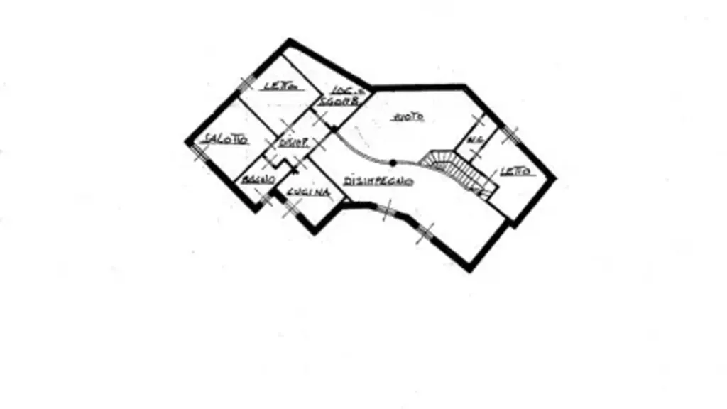 Planimetria - Villa with Garden and Terrace in Castagnito
