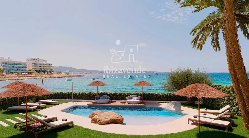 Piscine - New Build Apartment with Sea View in San Antonio