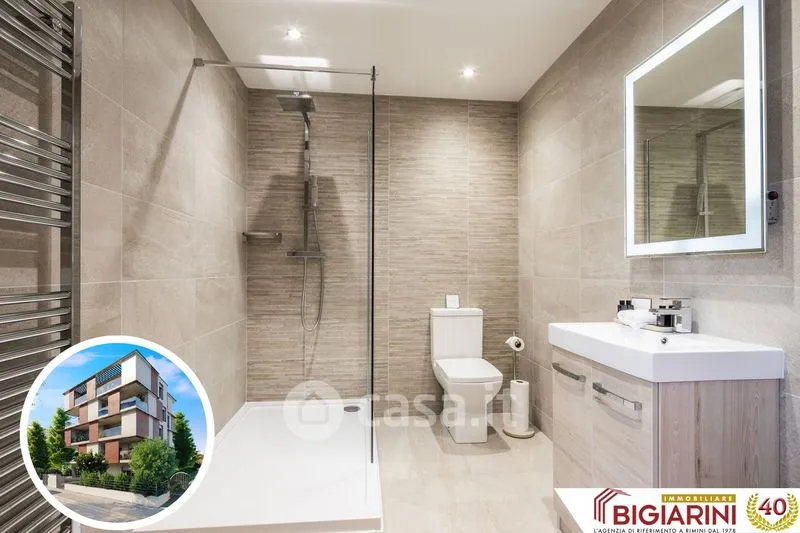 Salles de bain - Trilocale with Balcony in Rimini