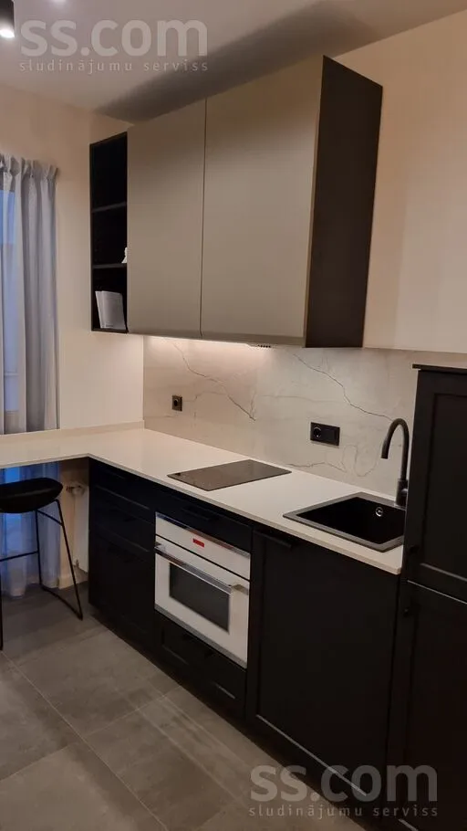 Köök - Renovated Apartment with Terrace in Riga Centre