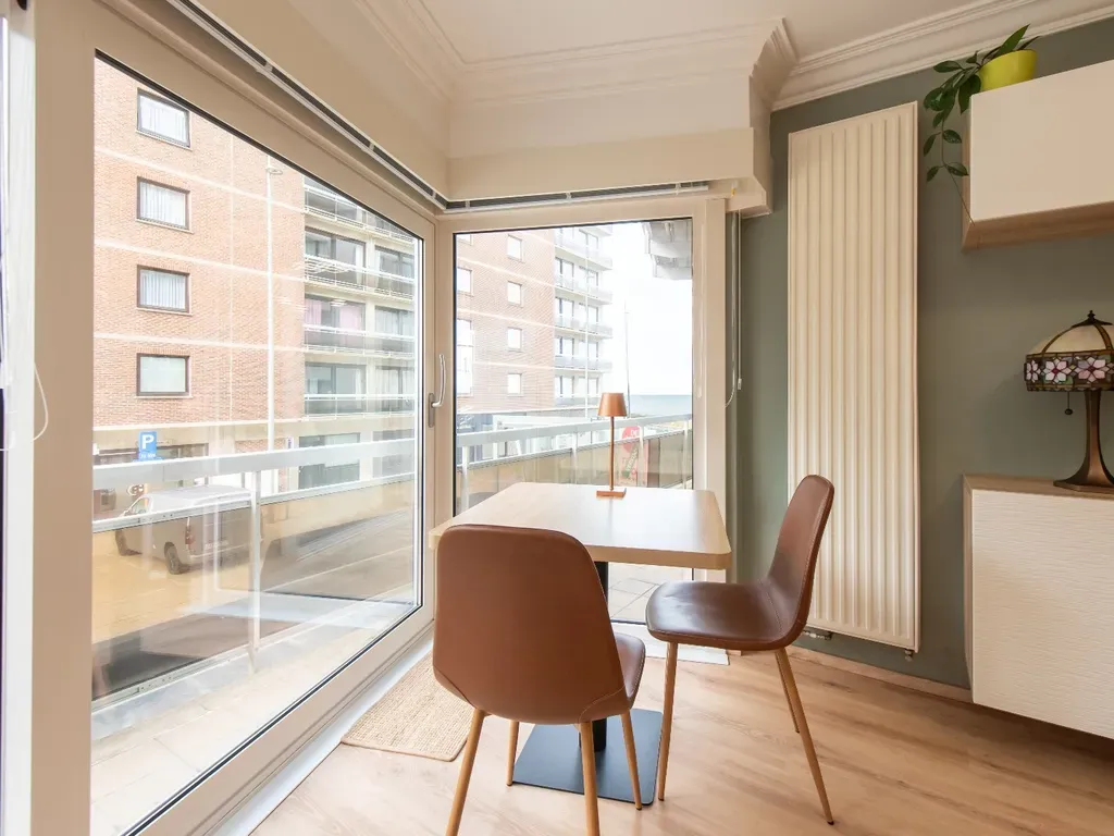 Dining Room - Renovated Sea View Apartment in Middelkerke