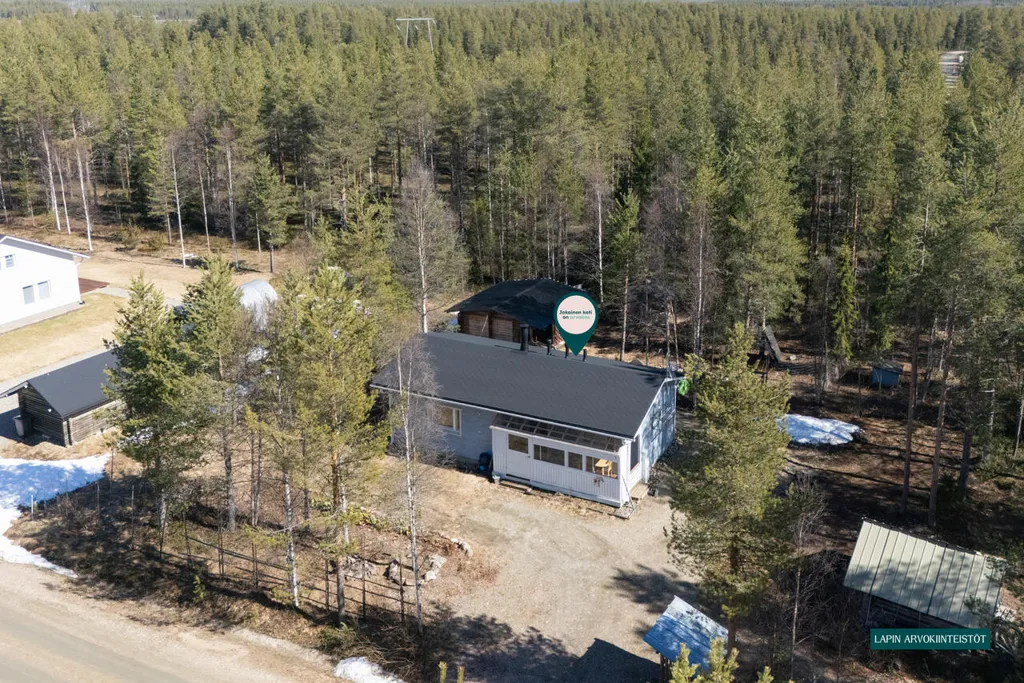 Õhuvaade - Compact Cottage with Sauna in Sodankylä