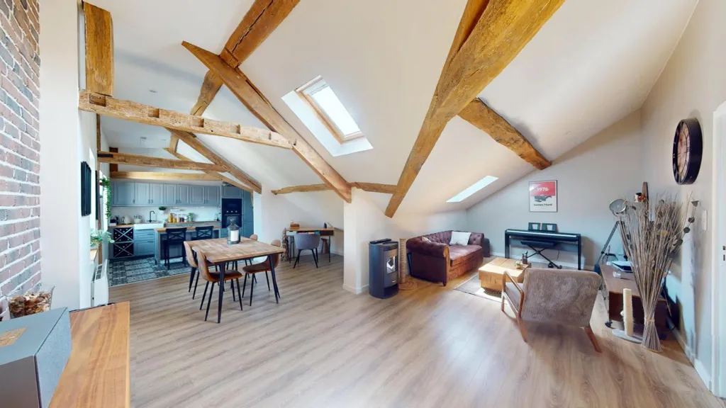 Soggiorno - 4-Piece Flat with Parking in Historic Centre, Nemours