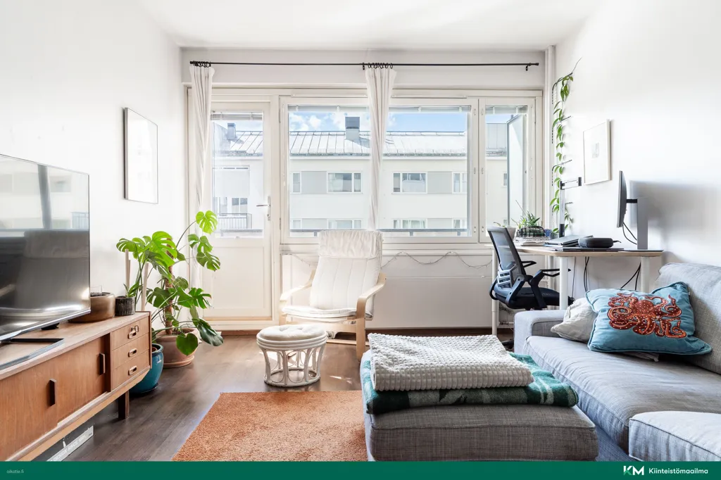 Séjour - Bright Apartment with Balcony in Kallio, Helsinki