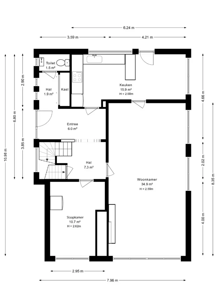 Plan - Maison Individuelle avec Sous-Sol Complet à Meise