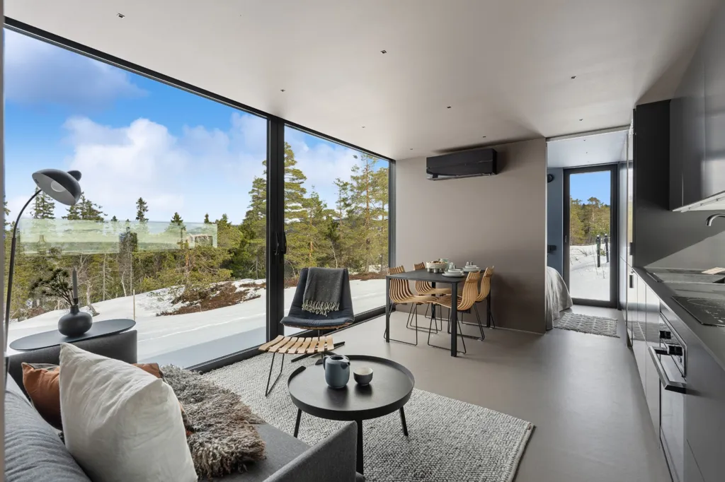 Séjour - Architect-Designed Cabin with Ski Access in Omgi Blefjell