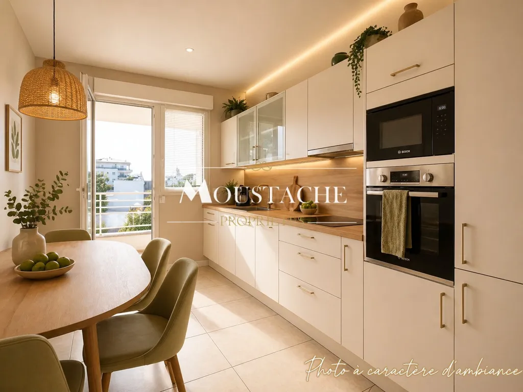 Köök - Traversant Apartment with Balcony in Royan