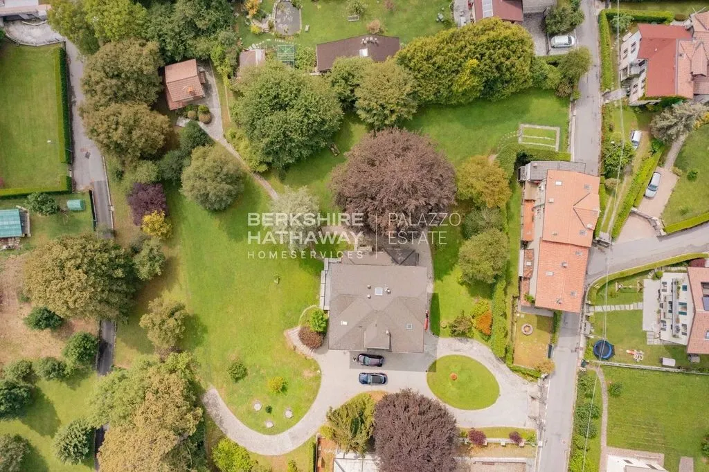 Vue aérienne - Liberty-Style Villa with Park in Valle Intelvi