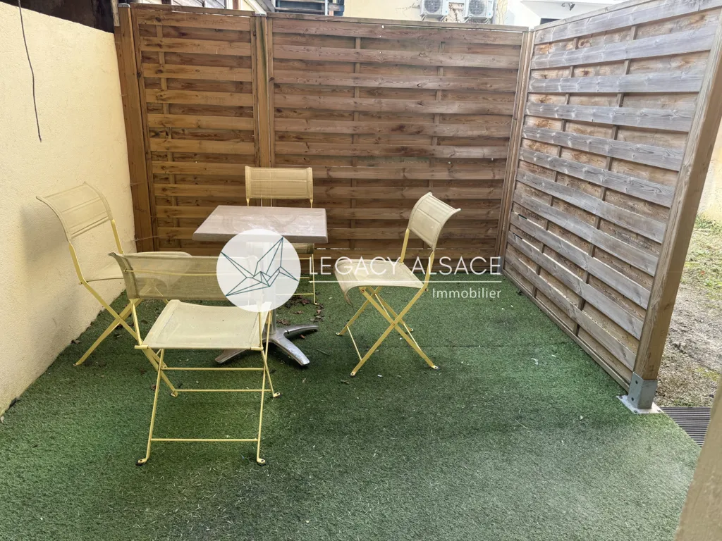 Terrasse - Appartement avec terrasse et entrée privée à Neudorf