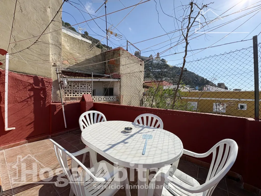 Terrasse - Reformed House with Terrace in Cullera Centre