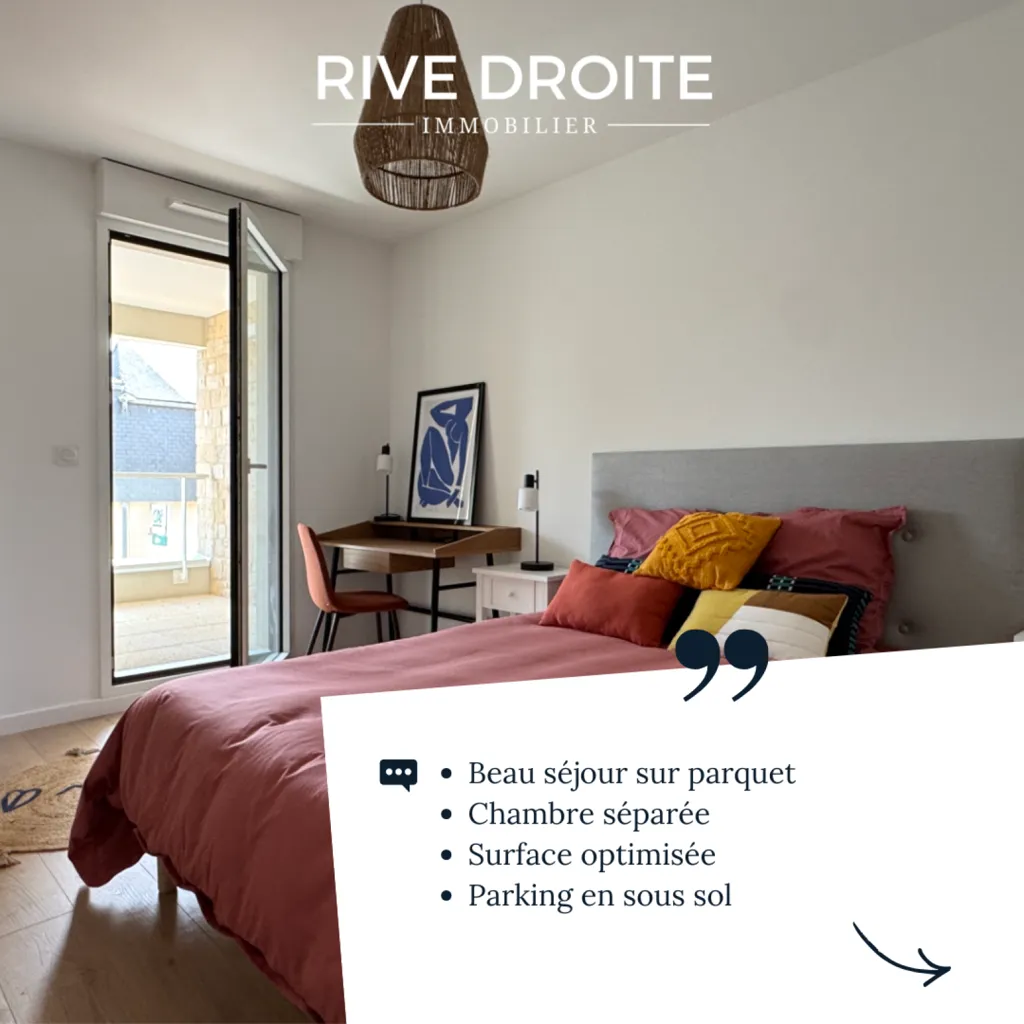 Chambres - Appartement T2 avec Balcon au Centre de Thorigné-Fouillard